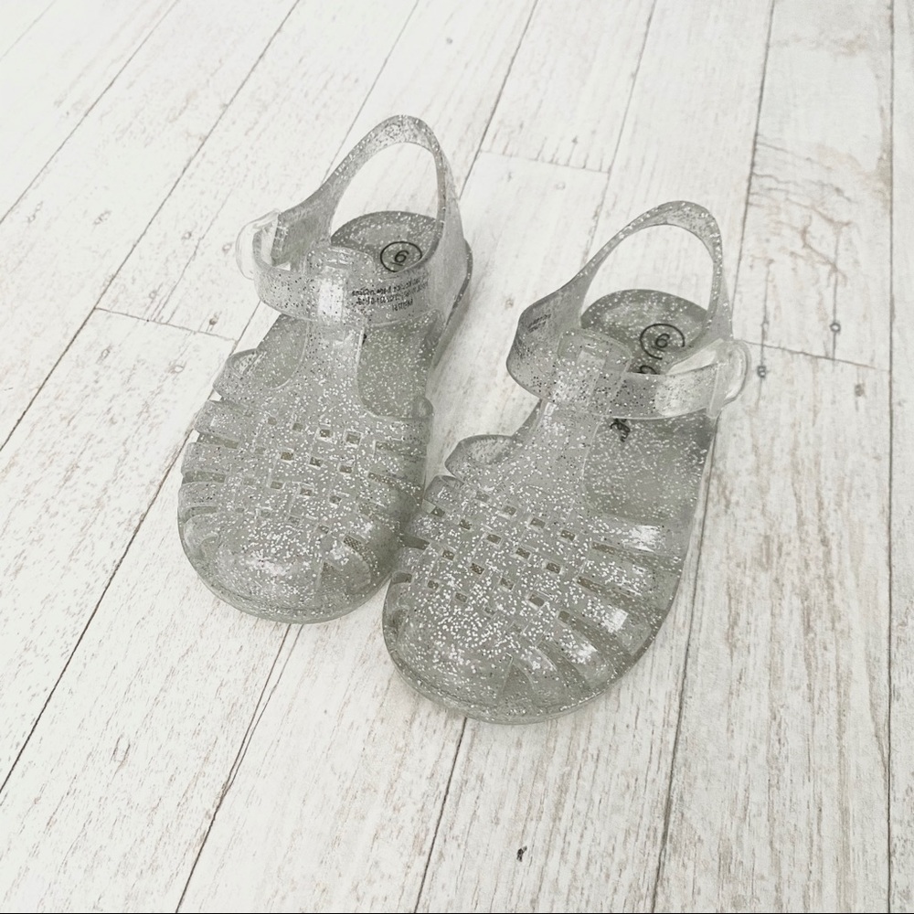 Crystal Jelly Shoes Elsa Cinderella Glass Slippers